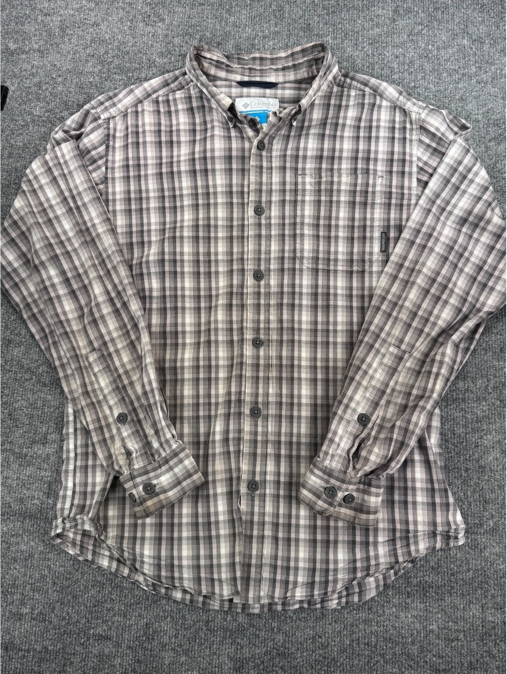 Columbia Casual Cabincore Plaid Shirt Size M Comfortable Outdoors